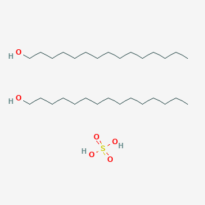 molecular formula C30H66O6S B14476917 Pentadecan-1-ol;sulfuric acid CAS No. 66186-20-7