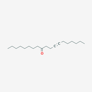 molecular formula C19H34O B14476920 Nonadec-12-YN-9-one CAS No. 66249-78-3