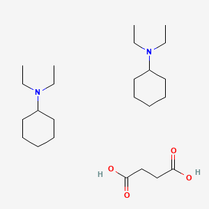 molecular formula C24H48N2O4 B14476925 butanedioic acid;N,N-diethylcyclohexanamine CAS No. 68239-16-7