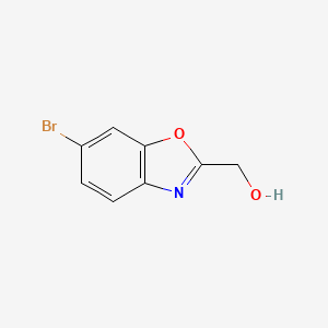 molecular formula C8H6BrNO2 B1447699 (6-Bromo-1,3-benzoxazol-2-yl)methanol CAS No. 1086393-57-8