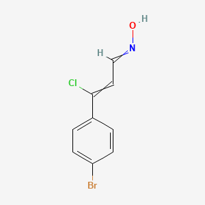 N-[3-(4-Bromophenyl)-3-chloroprop-2-en-1-ylidene]hydroxylamine