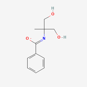 molecular formula C11H14NO3- B14477015 N-(1,3-Dihydroxy-2-methylpropan-2-yl)benzenecarboximidate CAS No. 65102-43-4