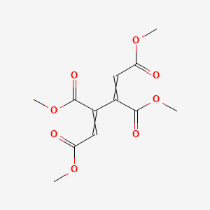 molecular formula C12H14O8 B14477026 1,3-Butadiene-1,2,3,4-tetracarboxylic acid, tetramethyl ester, (Z,Z)- CAS No. 65908-13-6