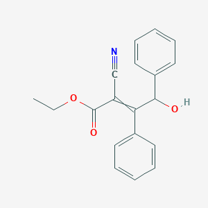 Ethyl 2-cyano-4-hydroxy-3,4-diphenylbut-2-enoate