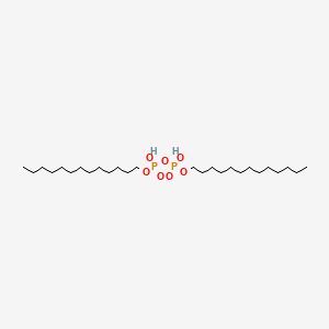 molecular formula C26H56O7P2 B14477037 Diphosphoric acid, P,P'-ditridecyl ester CAS No. 70714-99-7