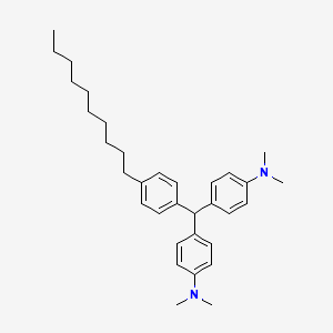 molecular formula C33H46N2 B14477039 4,4'-[(4-Decylphenyl)methylene]bis(N,N-dimethylaniline) CAS No. 65444-18-0