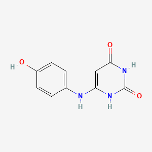 6-(4-Hydroxyanilino)pyrimidine-2,4(1H,3H)-dione