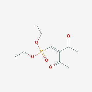 Phosphonic acid, (2-acetyl-3-oxo-1-butenyl)-, diethyl ester