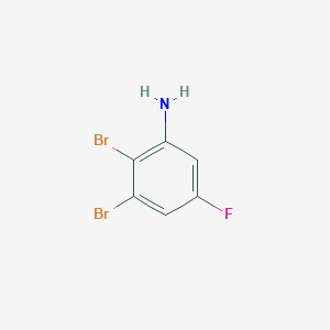 molecular formula C6H4Br2FN B1447708 2,3-Dibromo-5-fluoroaniline CAS No. 1803716-00-8
