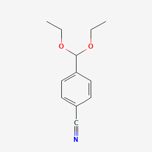 molecular formula C12H15NO2 B14477085 4-(Diethoxymethyl)benzonitrile CAS No. 66739-88-6