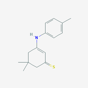 5,5-Dimethyl-3-(4-methylanilino)cyclohex-2-ene-1-thione