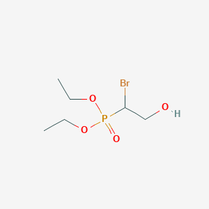 molecular formula C6H14BrO4P B14477136 Diethyl (1-bromo-2-hydroxyethyl)phosphonate CAS No. 65345-03-1