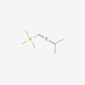 molecular formula C8H16Si B14477138 Silane, trimethyl(3-methyl-1,2-butadienyl)- CAS No. 65108-51-2