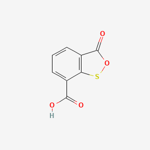 molecular formula C8H4O4S B14477151 3-Oxo-3H-2,1-benzoxathiole-7-carboxylic acid CAS No. 67242-01-7