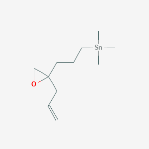 Trimethyl{3-[2-(prop-2-en-1-yl)oxiran-2-yl]propyl}stannane