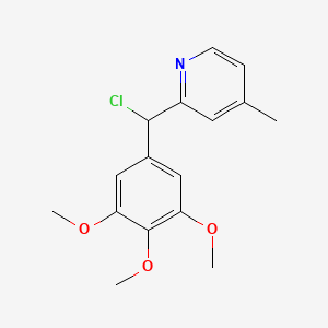 2-[Chloro(3,4,5-trimethoxyphenyl)methyl]-4-methylpyridine