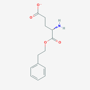 {2-[(5-Oxidanidyl-5-oxidanylidene-L-norvalyl)oxy]ethyl}benzene