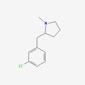 2-[(3-Chlorophenyl)methyl]-1-methylpyrrolidine