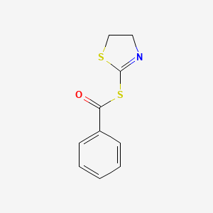 Benzenecarbothioic acid, S-(4,5-dihydro-2-thiazolyl) ester