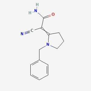 2-(1-Benzylpyrrolidin-2-ylidene)-2-cyanoacetamide