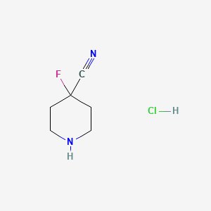B1447728 4-Fluoropiperidine-4-carbonitrile hydrochloride CAS No. 1374653-45-8