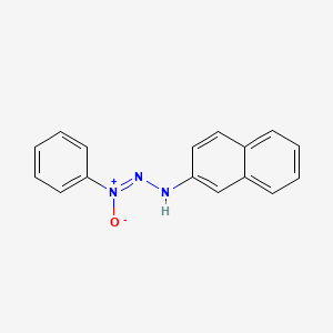 molecular formula C16H13N3O B14477290 (Z)-(naphthalen-2-ylhydrazinylidene)-oxido-phenylazanium 