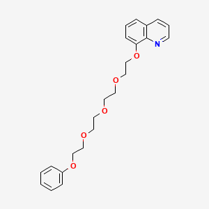 molecular formula C23H27NO5 B14477322 8-(2-{2-[2-(2-Phenoxyethoxy)ethoxy]ethoxy}ethoxy)quinoline CAS No. 65496-13-1