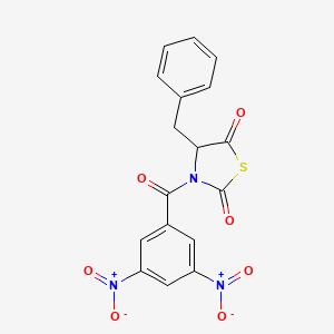 4-Benzyl-3-(3,5-dinitrobenzoyl)-1,3-thiazolidine-2,5-dione