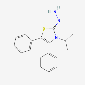 2-Hydrazinylidene-4,5-diphenyl-3-(propan-2-yl)-2,3-dihydro-1,3-thiazole