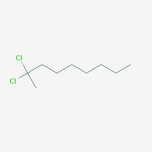 molecular formula C9H18Cl2 B14477343 2,2-Dichlorononane CAS No. 66250-04-2