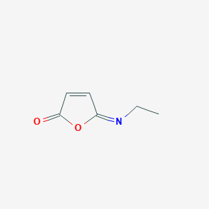 molecular formula C6H7NO2 B14477378 2(5H)-Furanone, 5-(ethylimino)- CAS No. 65582-36-7