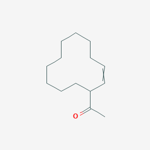 molecular formula C14H24O B14477388 1-(Cyclododec-2-en-1-yl)ethan-1-one CAS No. 65938-07-0