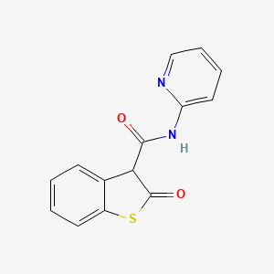 2-Oxo-N-(pyridin-2-yl)-2,3-dihydro-1-benzothiophene-3-carboxamide