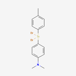 Tellurium, dibromo(p-(dimethylamino)phenyl)-p-tolyl-