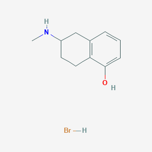 molecular formula C11H16BrNO B14477433 6-(Methylamino)-5,6,7,8-tetrahydronaphthalen-1-ol;hydrobromide CAS No. 67544-42-7