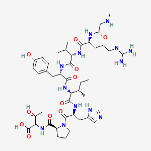 molecular formula C44H69N13O11 B1447745 (Sar1,Thr8)-血管紧张素 II CAS No. 53632-49-8
