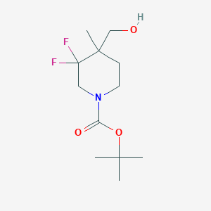 B1447747 tert-butyl 3,3-Difluoro-4-(hydroxymethyl)-4-methylpiperidine-1-carboxylate CAS No. 1334412-58-6