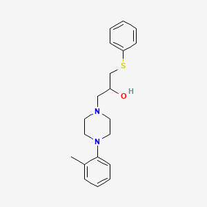 alpha-Phenylthiomethyl-4-(o-tolyl)-1-piperazineethanol