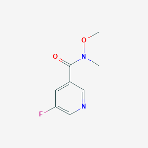 molecular formula C8H9FN2O2 B1447753 5-Fluoro-N-methoxy-N-methylnicotinamide CAS No. 342602-54-4