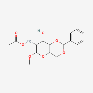 Methyl ethane-4,6-O-benzylidene-2-deoxy-2-mercuryylhexopyranoside