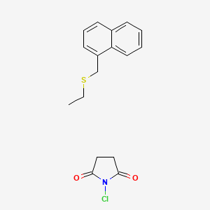 1-Chloropyrrolidine-2,5-dione;1-(ethylsulfanylmethyl)naphthalene