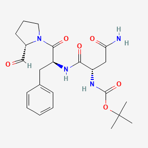 molecular formula C23H32N4O6 B1447756 Boc-Asn-Phe-Pro-醛 CAS No. 249757-11-7