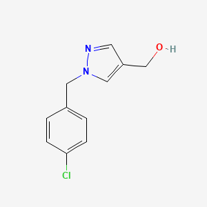 molecular formula C11H11ClN2O B14477562 {1-[(4-Chlorophenyl)methyl]-1H-pyrazol-4-yl}methanol CAS No. 70817-29-7