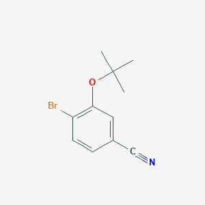 molecular formula C11H12BrNO B1447761 3-叔丁氧基-4-溴苯甲腈 CAS No. 960309-90-4