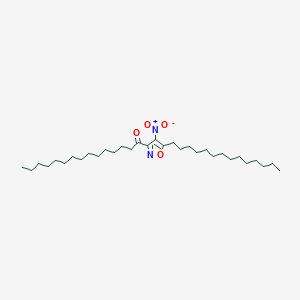 molecular formula C32H58N2O4 B14477636 1-(4-Nitro-5-tetradecyl-1,2-oxazol-3-YL)pentadecan-1-one CAS No. 65474-86-4