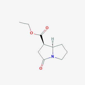 Ethyl (1R,7aR)-3-oxohexahydro-1H-pyrrolizine-1-carboxylate