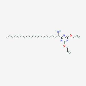 1-{4,6-Bis[(prop-2-en-1-yl)oxy]-1,3,5-triazin-2-yl}octadecan-1-amine