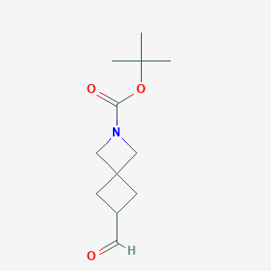 molecular formula C12H19NO3 B1447767 叔丁基 6-甲酰基-2-氮杂螺[3.3]庚烷-2-羧酸酯 CAS No. 1440960-67-7