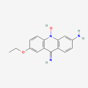 molecular formula C15H15N3O2 B14477670 6-Amino-2-ethoxy-9-iminoacridin-10(9H)-ol CAS No. 71863-62-2