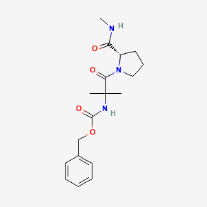 N-[(Benzyloxy)carbonyl]-2-methylalanyl-N-methyl-L-prolinamide